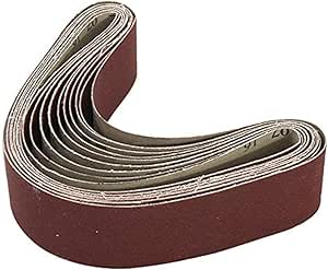 OVLIN Beltes De Ponçage 10pcs 60 à 1000 Grain 30 Mm X 540 Mm For La Ponceuse De Ceinture De Moulin à Angle (Grit : 240