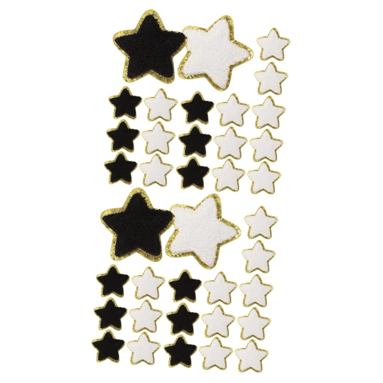 Angoily 2 Set Toppe Termoadesive Stella Glitterate Applique Decorativa Per Vestiti Jeans E Accessori Toppe Per Riparazione E Decorazione Abbigliamento Facili Da Applicare E 32 Pezzi * 2