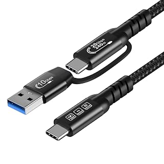 YIWENTEC Cavo USB C 240W USBC 3.2 Gen2 20 Gbps Dati 4K @ 60Hz Uscita video, USB A/C a USB-C Ricarica Rapida (1M) - Amazon product rated Grade A