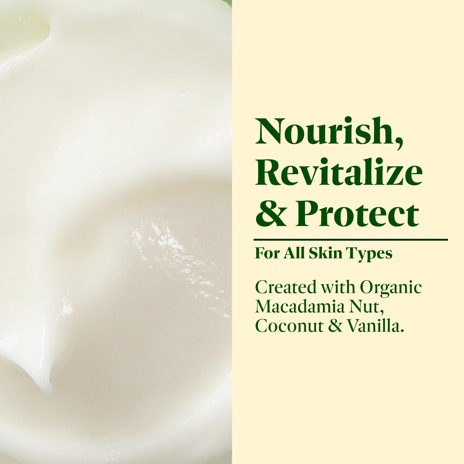 SanRe Organic Skinfood - Vanilla Sensation - Protective Body Moisturizer for All Skin Types - SPF 30 - 4 oz