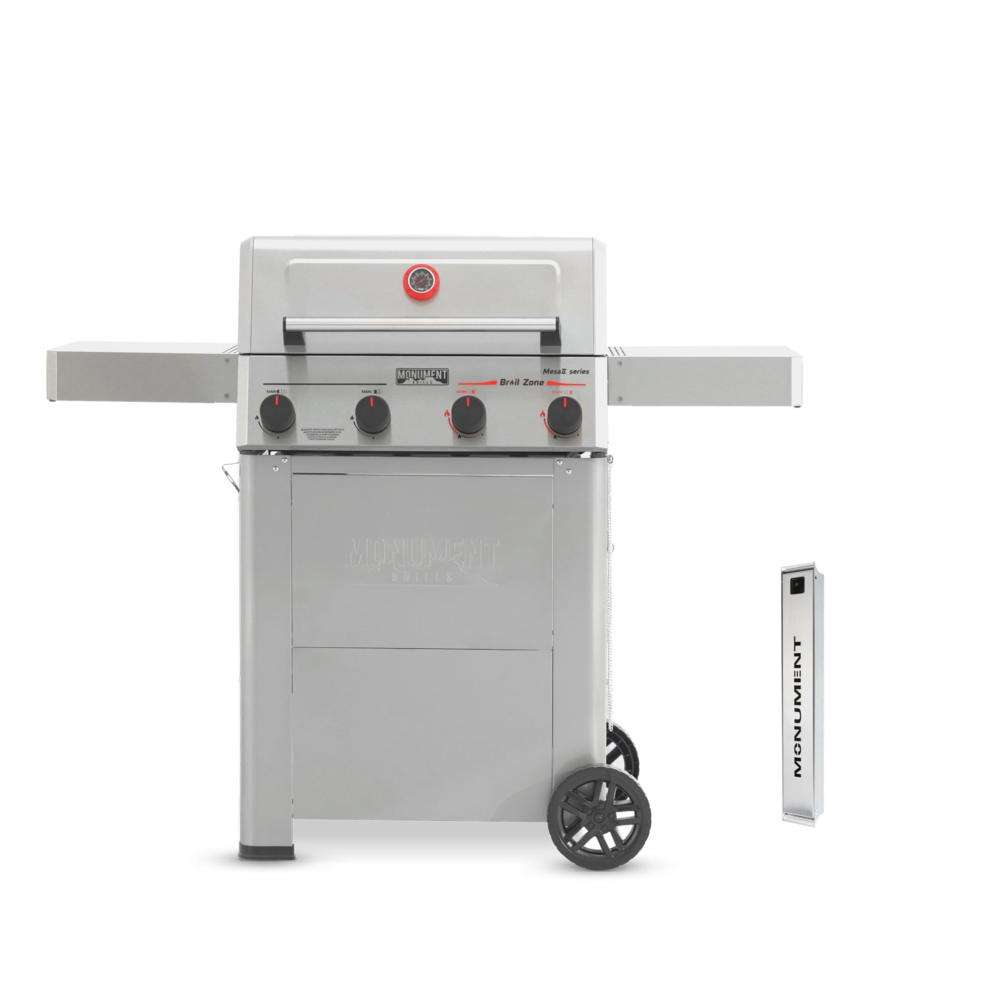 Monument Grills 4 Burner Propane Gas Grill with Smoker Box