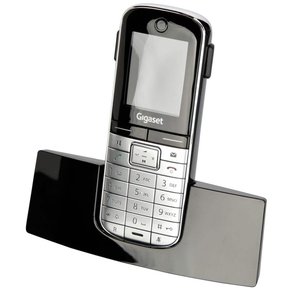 Gigaset SL400H High End Dect-Schnurlostelefon (zusätzliches Mobilteil 4,6cm (1,8 Zoll) TFT-Farbdisplay, USB-Anschluss, Bluetooth) metall / schwarz
