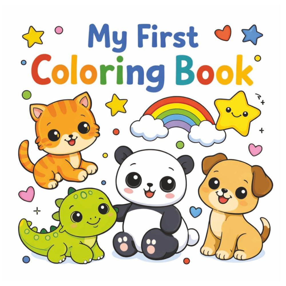 My First Coloring Book: Simple and Fun Coloring Pages for Kids Ages 4–5