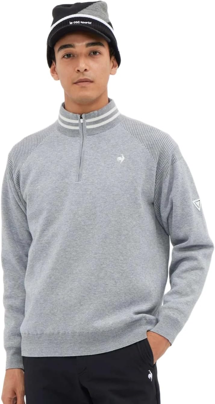 le coq sportif(ルコックスポルティフ) セーターハーフジップ 長袖 防風 ストレッチ スポーティー ゴルフ LG5FS