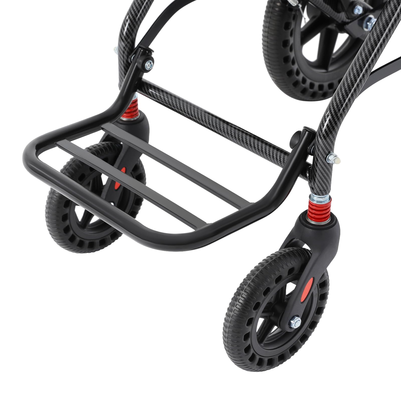 Składany lekki wózek inwalidzki, aluminiowy ultralekki wózek podróżny, przenośny składany wózek transportowy, nośność 100 kg (220,46 funtów), wózek inwalidzki dla seniorów