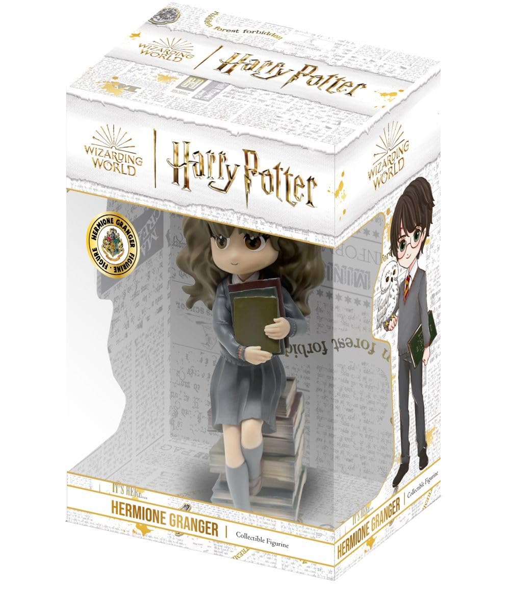 Plastoy Harry Potter Figurine Chibi Hermione Granger avec pile de grimoires - Plastique - 24 cm