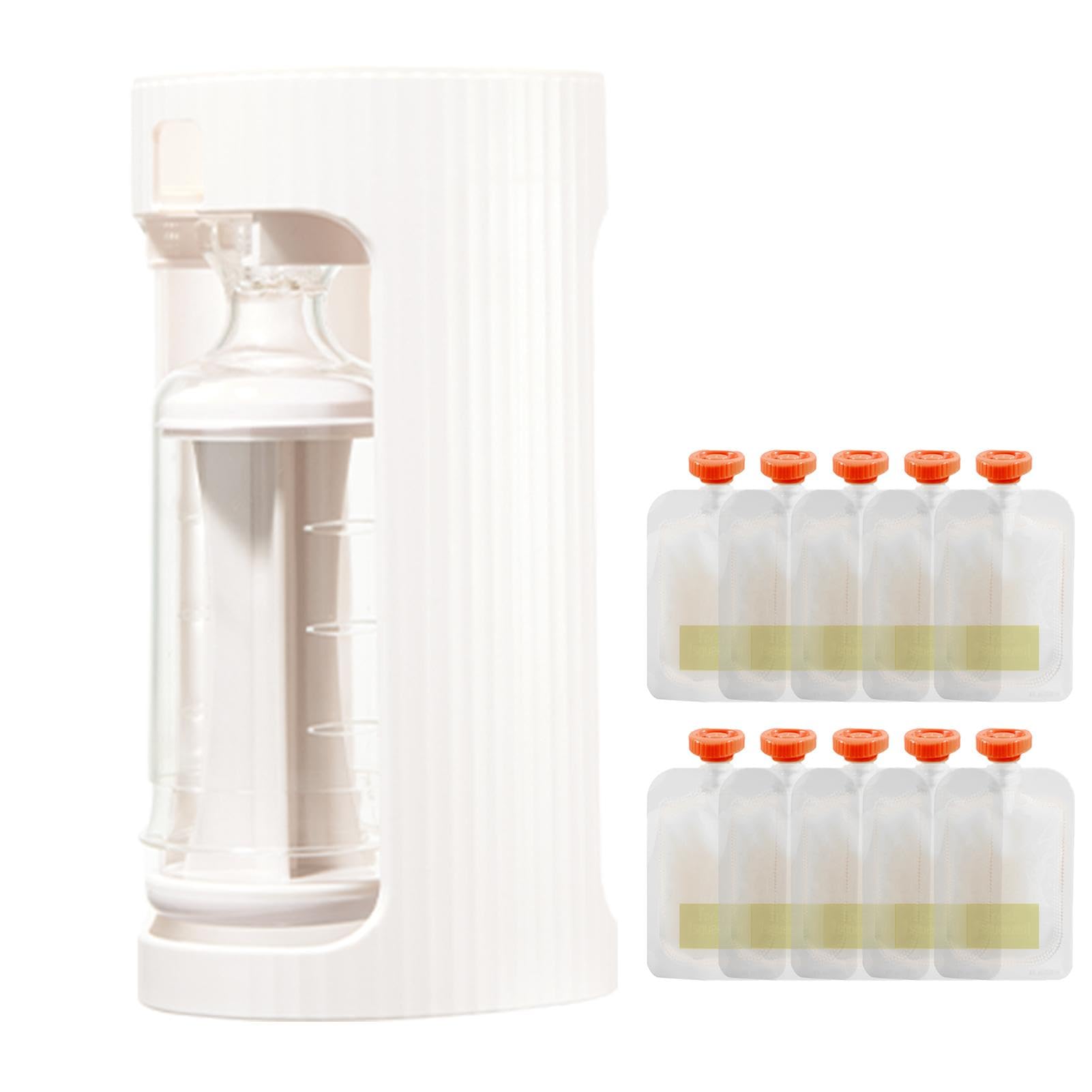 Uitseld No Squeeze Pouch Holder - Pouch Station,Portable Small Puree Squeezer, Fruit Squeeze Puree Filler Storage Container for Kids Food