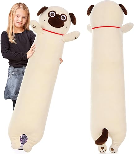 Miniatura 8 de MaoGoLan Ballena de Peluche Rellena de 43 pulgadas, Almohada Grande de Peluche Ballena Azul de 4 pies, Juguete de Ballena Jorobada para Niños,