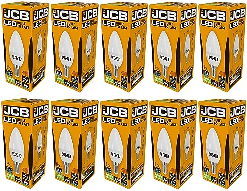 10 Bombillas LED de luz Diurna SES E14 Rosca pequeña 6500 K 6 W Equivalente a 40 W [Clase energética A+]