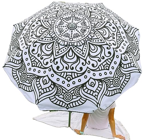 LUVUP 7.5ft Tilting Beach Umbrella