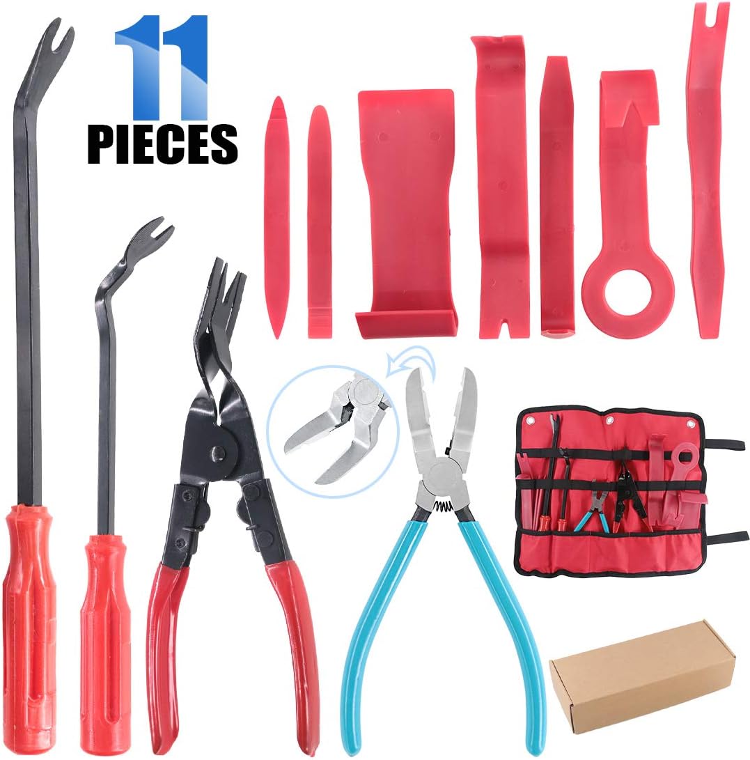 Glarks 11Pcs Auto Trim Removal Tool Kit, Universal Car