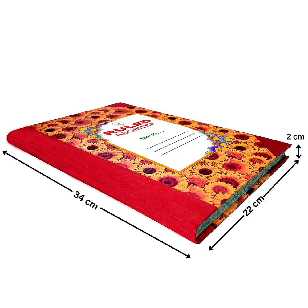 Ruled Hardbound Register (No.6) | 144 Sheets, 288 Pages | 34 * 22