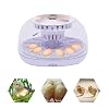 Incubators for Hatching Eggs, 12 Eggs Capacity, Brutautomat Vollautomatisch, Inkubator Hühner, Automatic Egg Turning, Adjustable Temperature (20-50℃), LED Egg Candler
