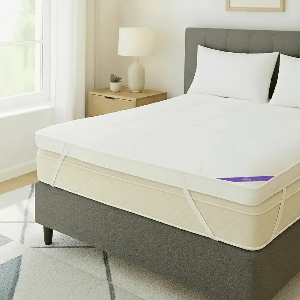 Pillow Top King Premium Confort PLUS,10cm Altura 400 fios, Lavável em Máquina 195x200x10cm