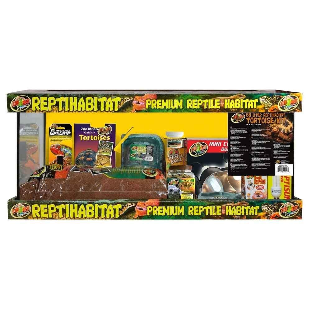 Zoo Med - Kit de Tortugas terrestres Premium Reptile Hábitat - 68L