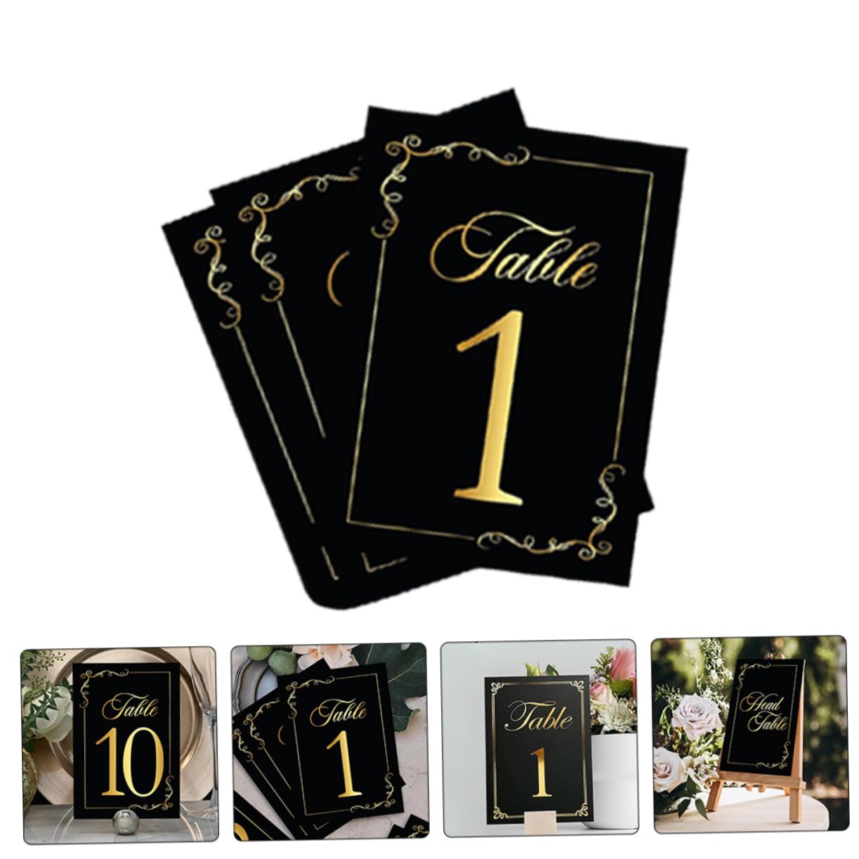GLEAVI 60stücke Tischkarten Mit Goldfolierung Platzkarten Für Hochzeiten Partys Und Veranstaltungen Doppelseitige Tischnummern Hochwertigem Papier