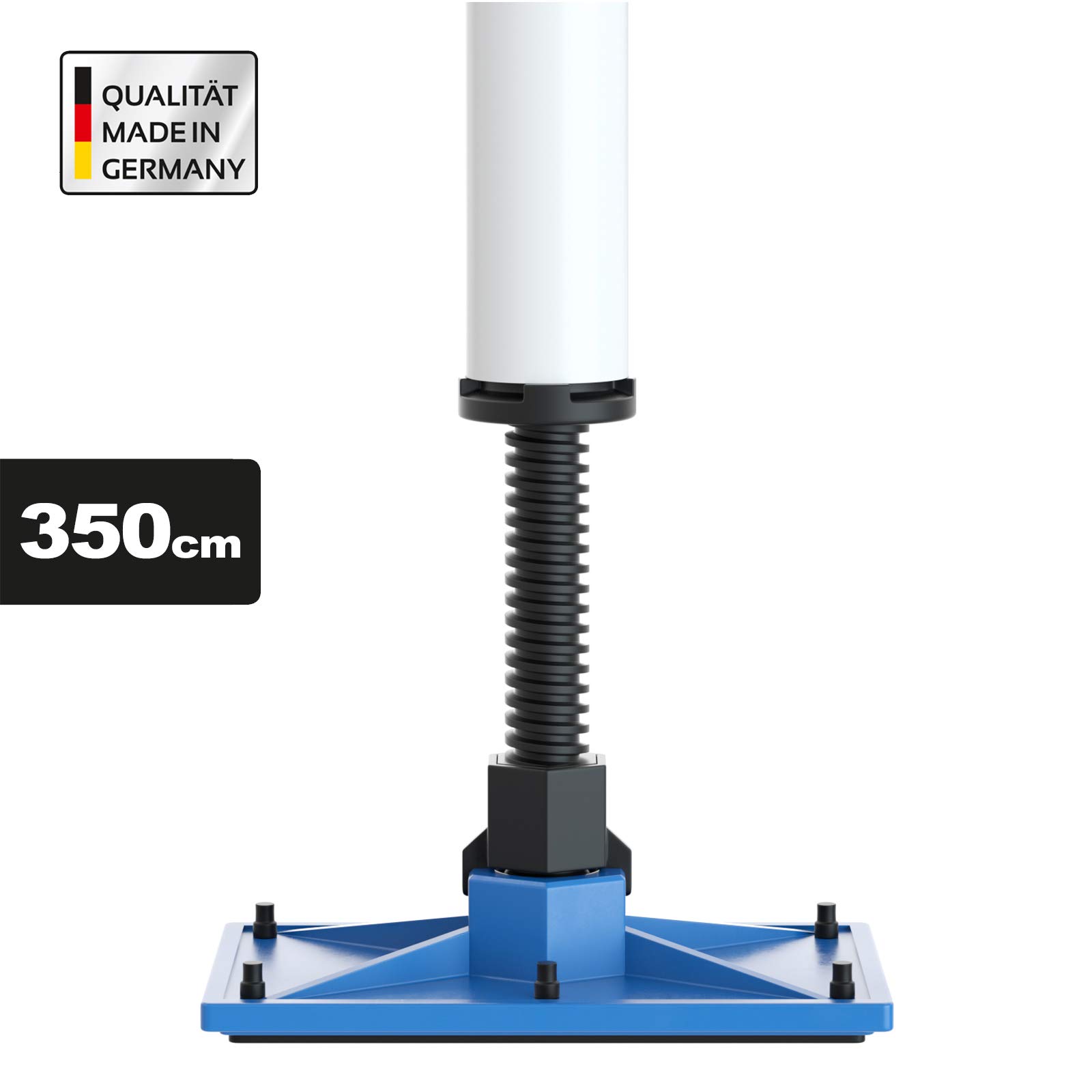 1x PROFISPANN® XXL Deckenstütze 169-350cm - Bis 70 kg - Made in Germany - Die Schnellspann-Stütze, Baustütze, Teleskopstütze mit innovativem 3-Spannsystem - MS-XXL2011