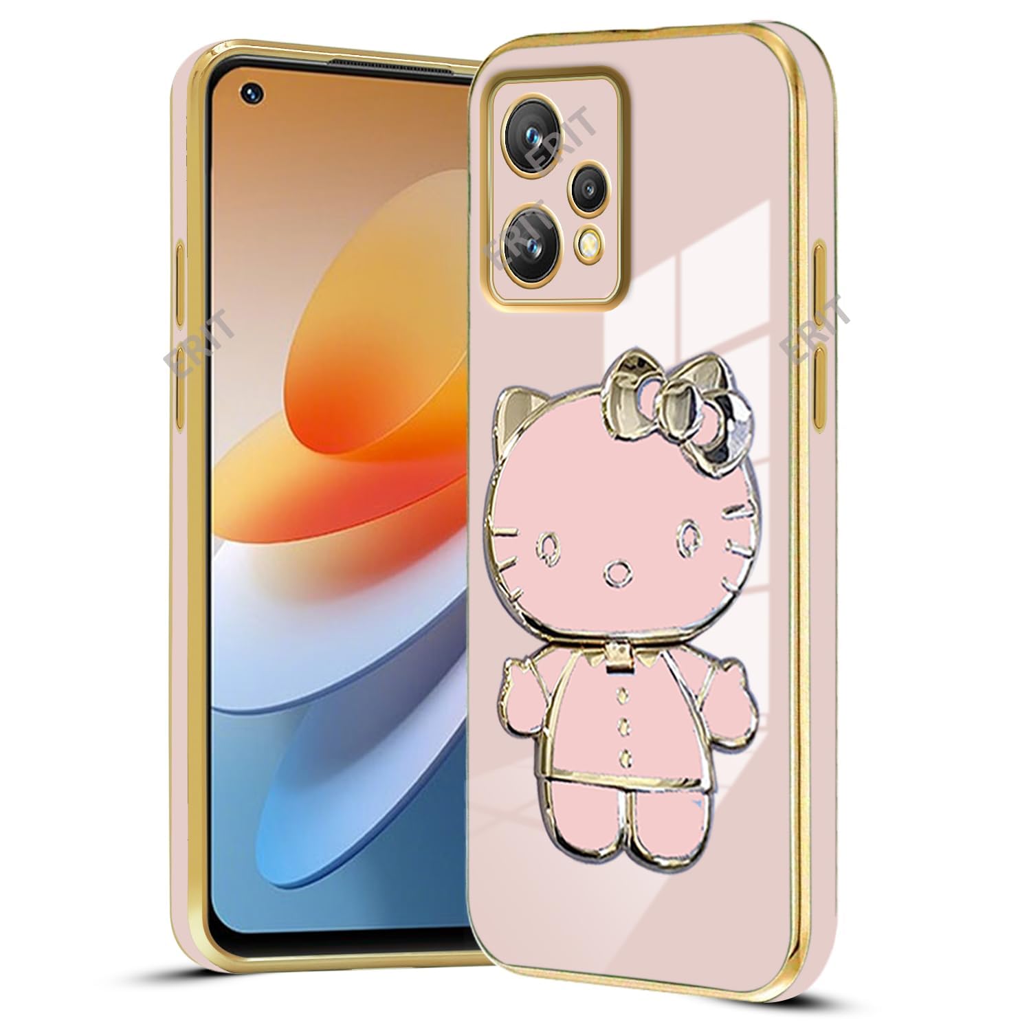 ERIT ® 3D Girls Back Cases and Covers Compatible for Oneplus Nord CE 2 Lite Kitty with Stand and Mirror | Camera Protection | Anti-Slip | Folding Stand - Pink (B0CHZ84TBJ) Amazon Price History, Amazon Price Tracker