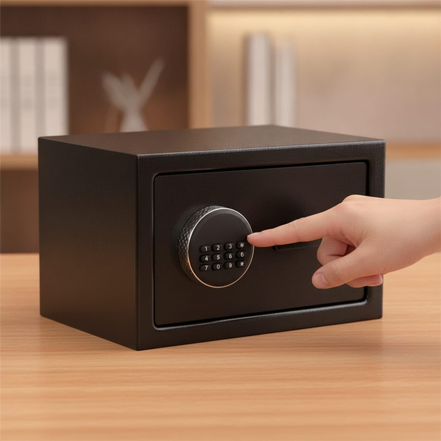 Compact Safe with Electronic Keypad Digital Electronic Safe Small Security Box Heavy Duty for Home, Office, Hotel, Wardrobe, 25EW-image-14