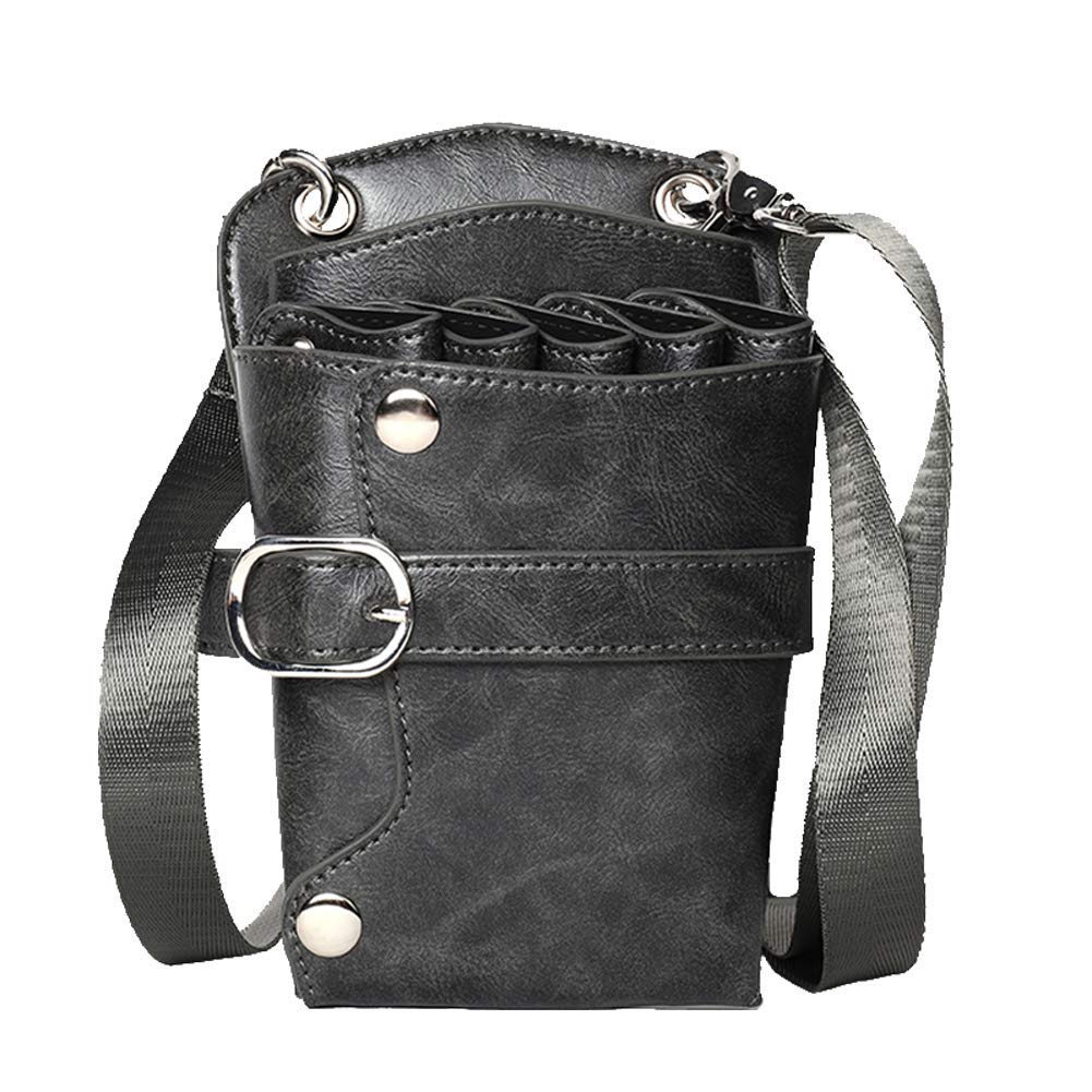 Werkzeugtasche Barber Toll PU Leder Friseur Schere Tasche Mit Stellbar Gürtel Friseursalon Schneide Tasche Reise Familie Veranstalter Miniwerkzeugtasche,Grün