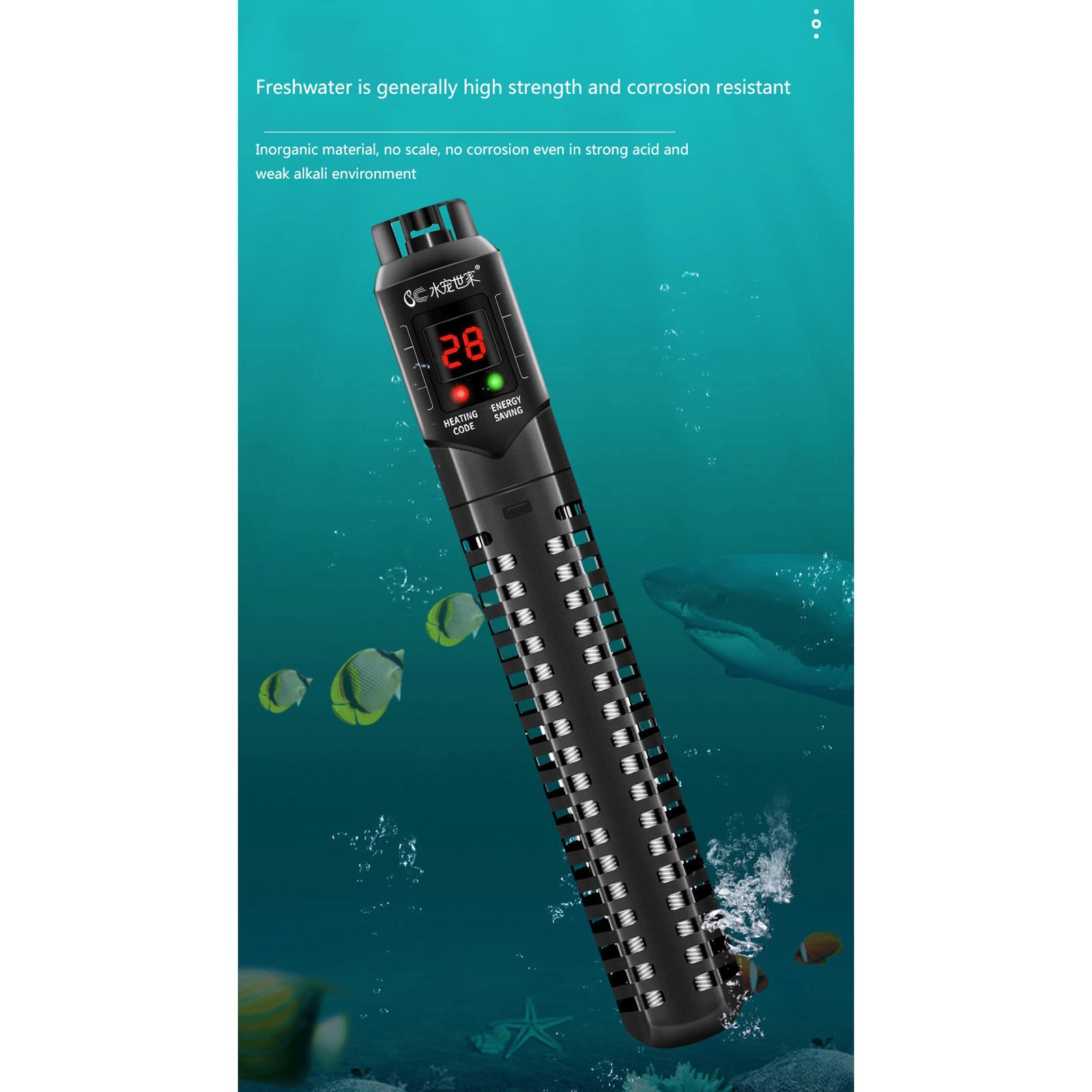 Termostato Inteligente Automático del Acuario del Calentador del Tanque De Peces con La Exhibición Digital,500W