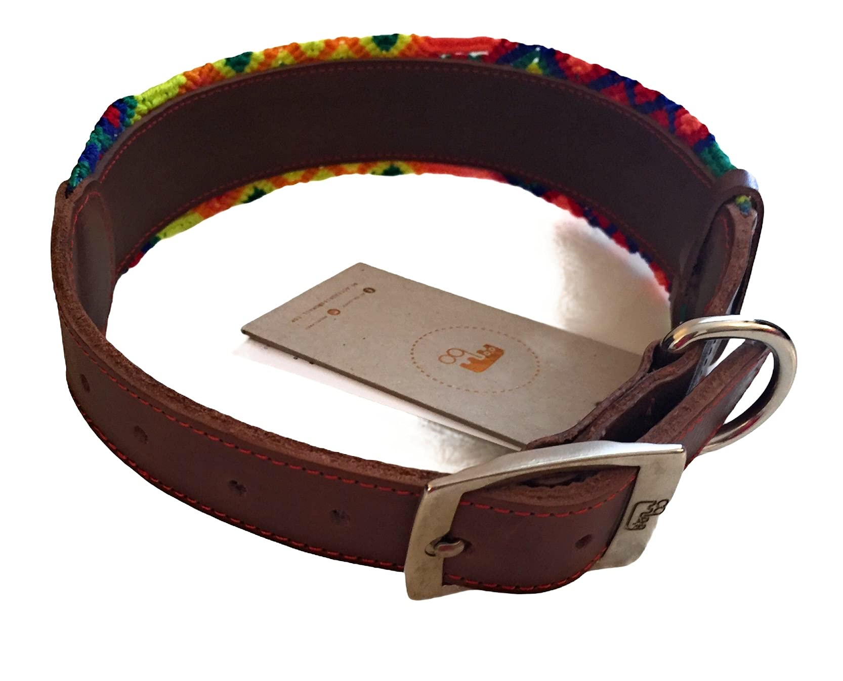 Collar para Perros y Gatos, diseño único e irrepetible, Estilo Mexicano, Hecho a Mano por artesanas mexicanas, Talla L
