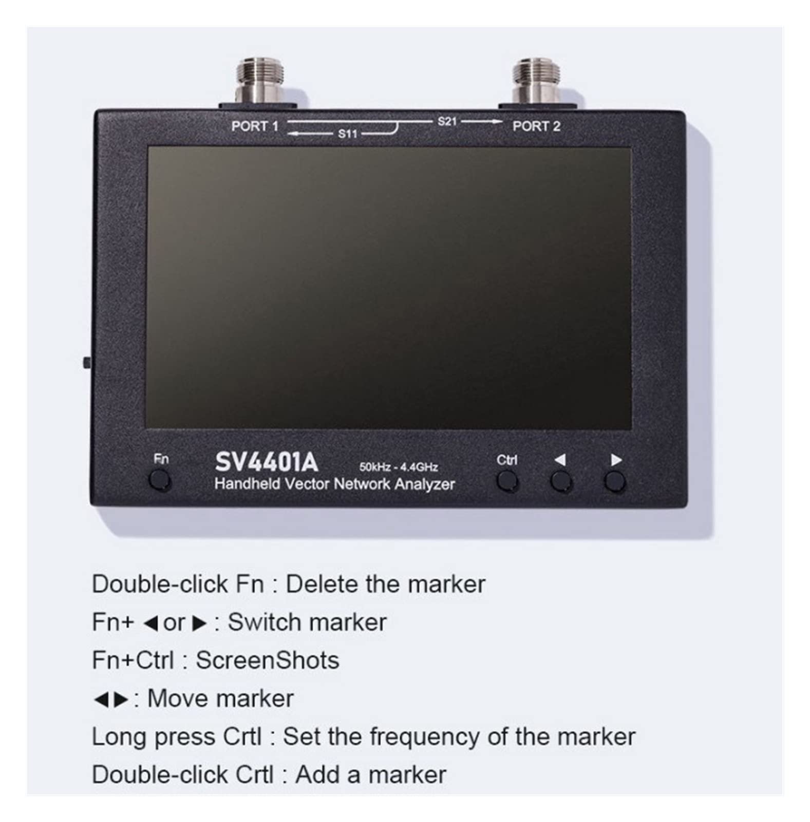 Amazon | 周波数アナライザ, 7 インチ 50KHz-4.4GHz SV4401A