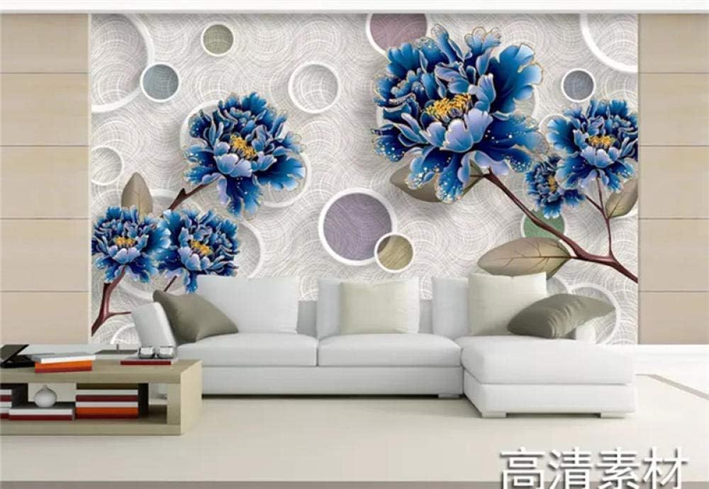 Papier peint 3D intissé lavable et facile à poser pour grand salon