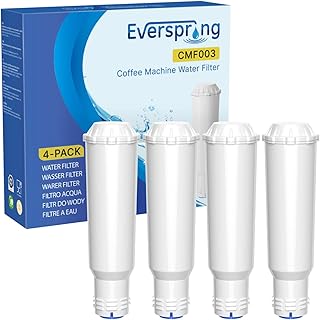 EVERSPRING Wasserfilter Ersatz für Krups F088, Melitta Pro Aqua, Nivona NIRF700 | Kompatibel mit AEG, Bosch, Siemens, Nivona Kaffeevollautomaten | Hochwertige Filterpatrone für Kaffeeautomaten,4 Stück