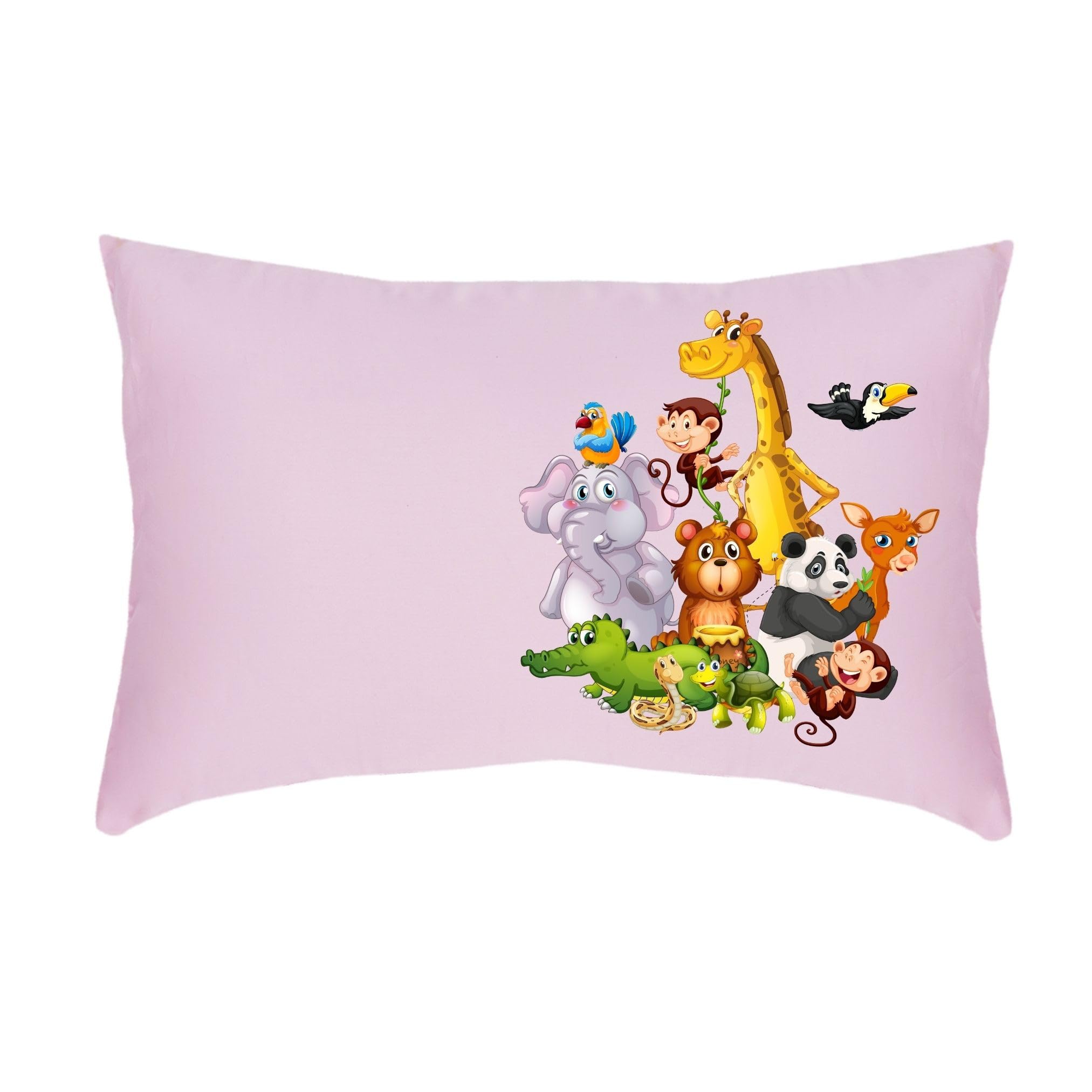 Lujoso Castle Personalized Pillow Set β includes 1 Pillow Insert and 1 Personalized Pillow Cover | Microfiber with Virgin Micro Fill | 100% Cotton Long Staple Cover | 14x19In | Baby Pink 4