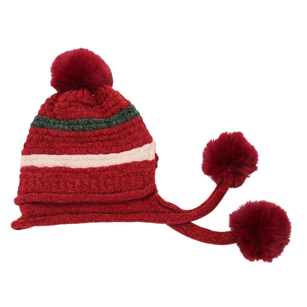 SHERCHPRY 3 szt. ciepła czapka dla kobiet akcesoria para Mujer damskie czapki z pomponem czapka para Hombres czerwona czapka tuque femme dzianinowa czapka dla mężczyzn dzianinowa czapka czapka jesień