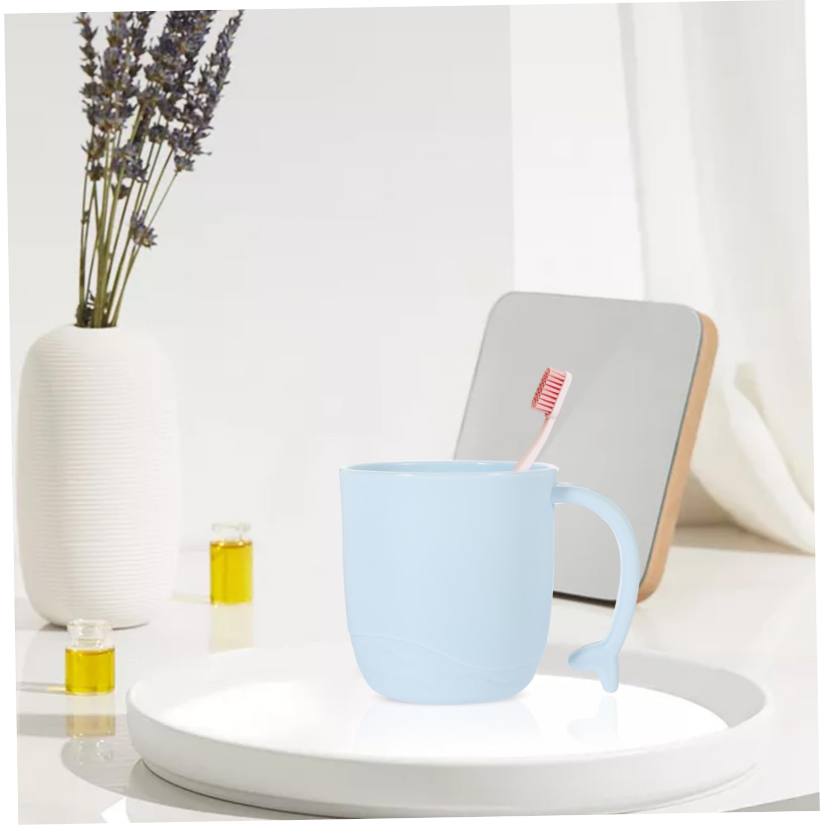 Alipis 4 Set Tazza da Bagno con Delfino Porta di Spazzolino da Denti Tazze per Lavarsi I Denti Tazze per Il Lavaggio della Bocca Tazze da Bagno Tazze per Lavare Il Bagno Pp 2 Pezzi * 4