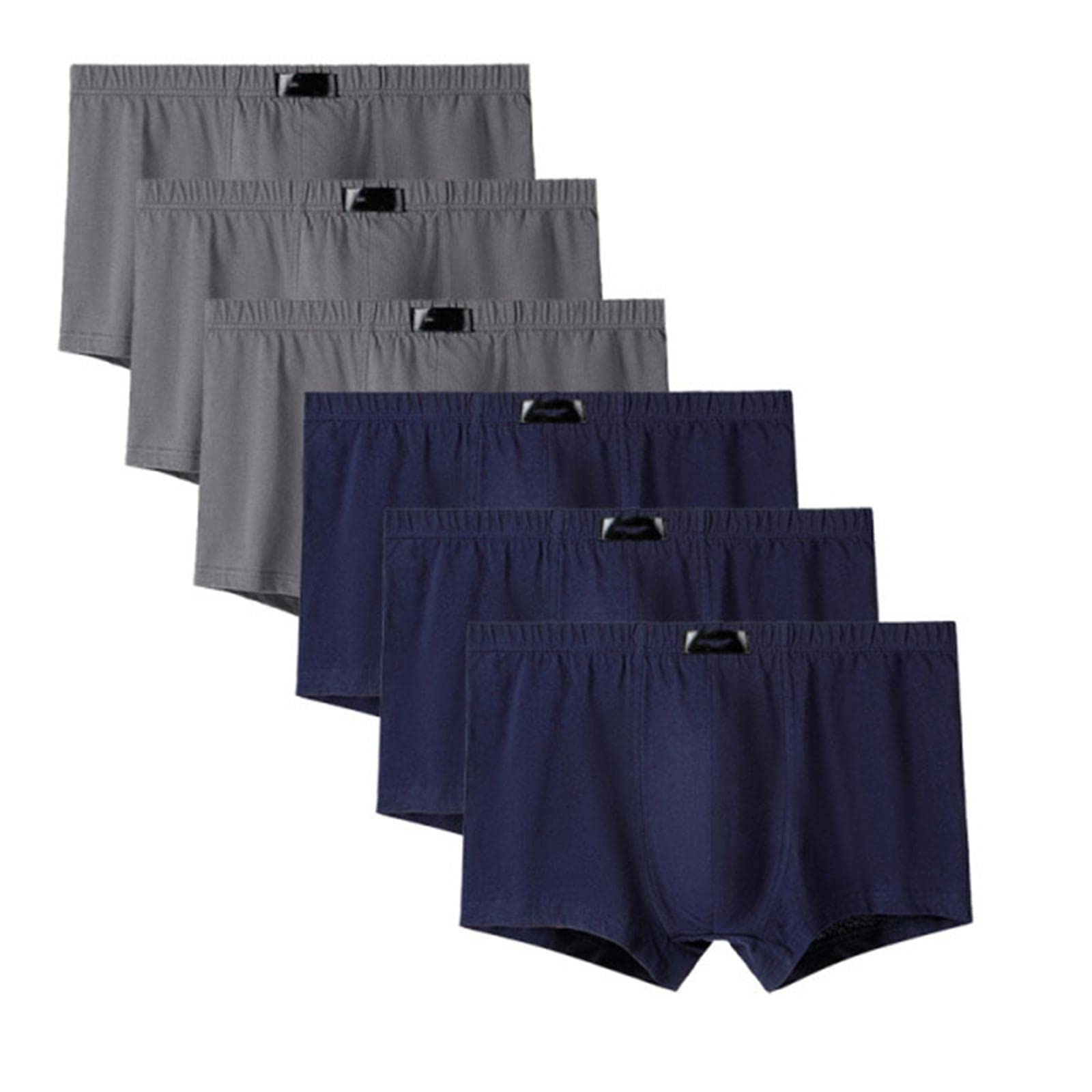 Boxershorts Männer in großen Größen 6 Stücke Atmungsaktive Sexy Soild Plus Größe L-6Xl Boxer Männliche Höschen-H610,XXL