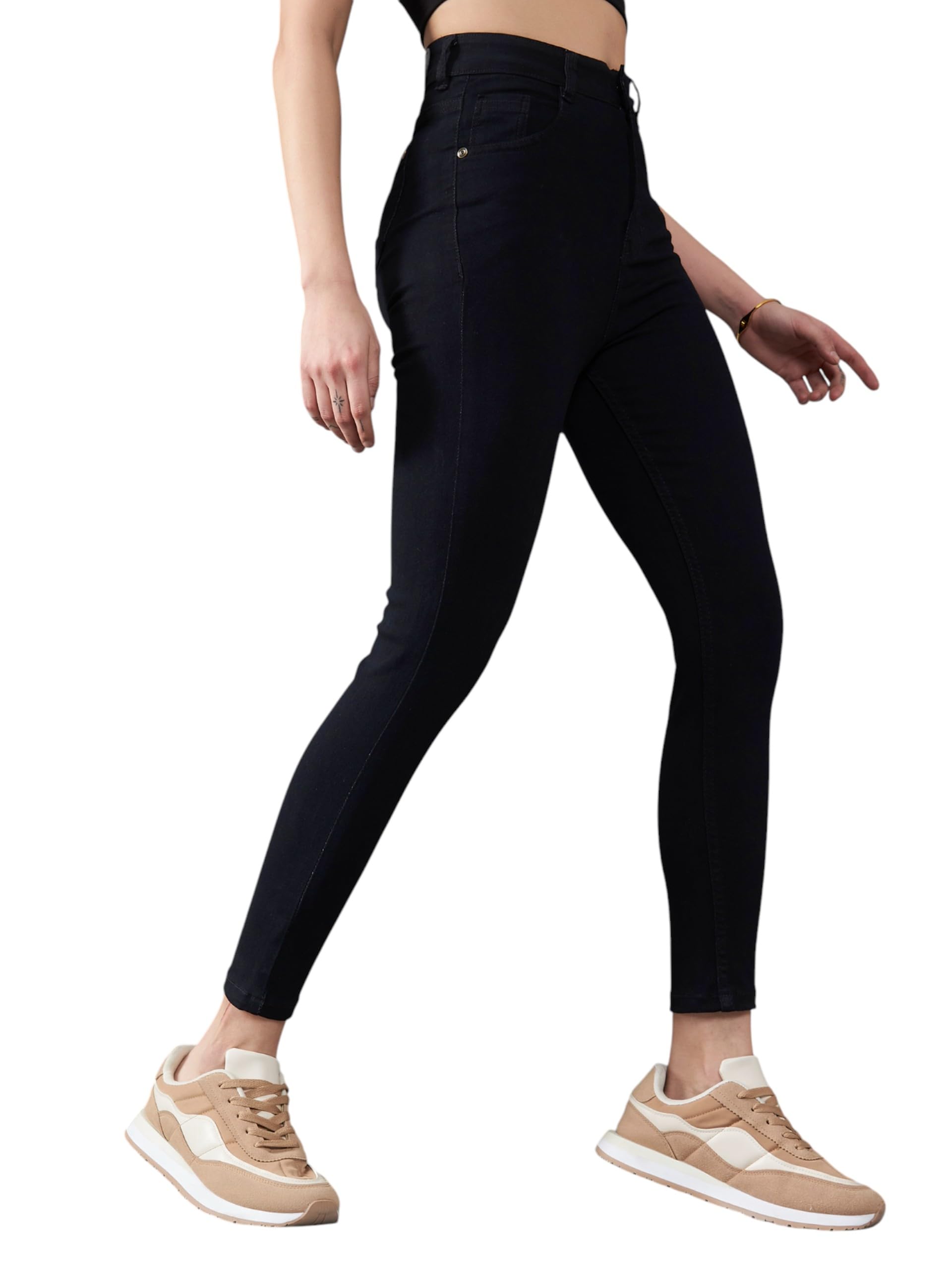 miss chase Women's Skinny Fit High Rise Regular Length Stretchable Denim Jeans-picture-31