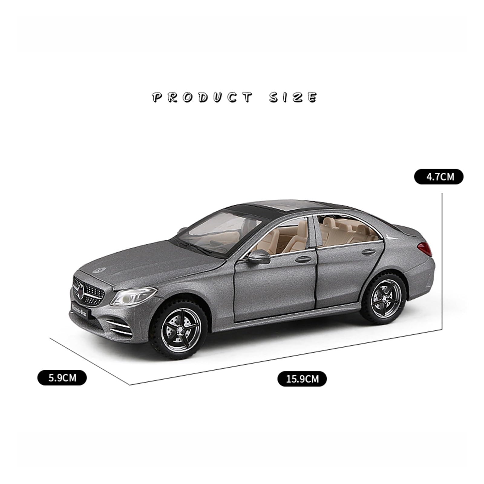 1:32 Per C260 Sport In Lega Pressofusa Modello Di Auto Giocattolo In Metallo Da Collezione Regalo(White,With box)
