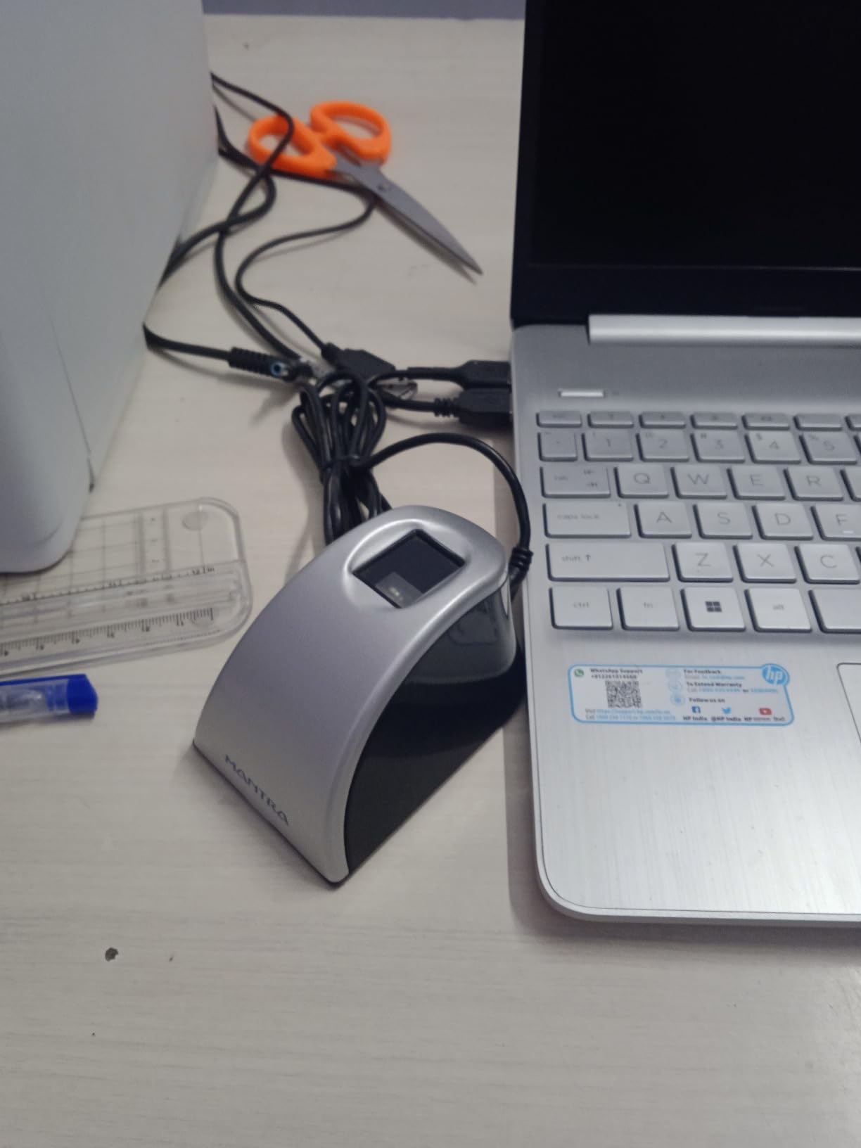 Mantra MFS110 L1 Single Fingerprint Scanner | OTG with RD Service | 1 ...