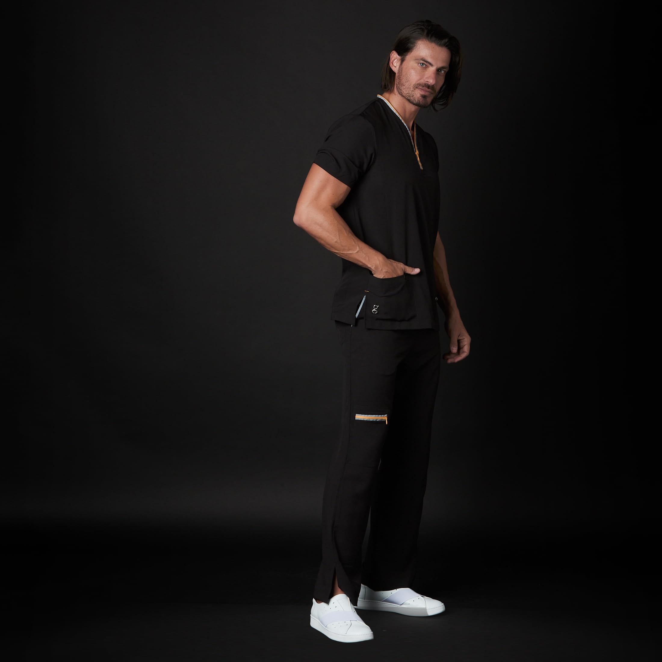 GALLANTDALE Set Sanitario Hamptons Diamond Uomo Resistente Uniforme Pigiama Abbigliamento Da Lavoro Medico Medico Odontoiatria Veterinaria