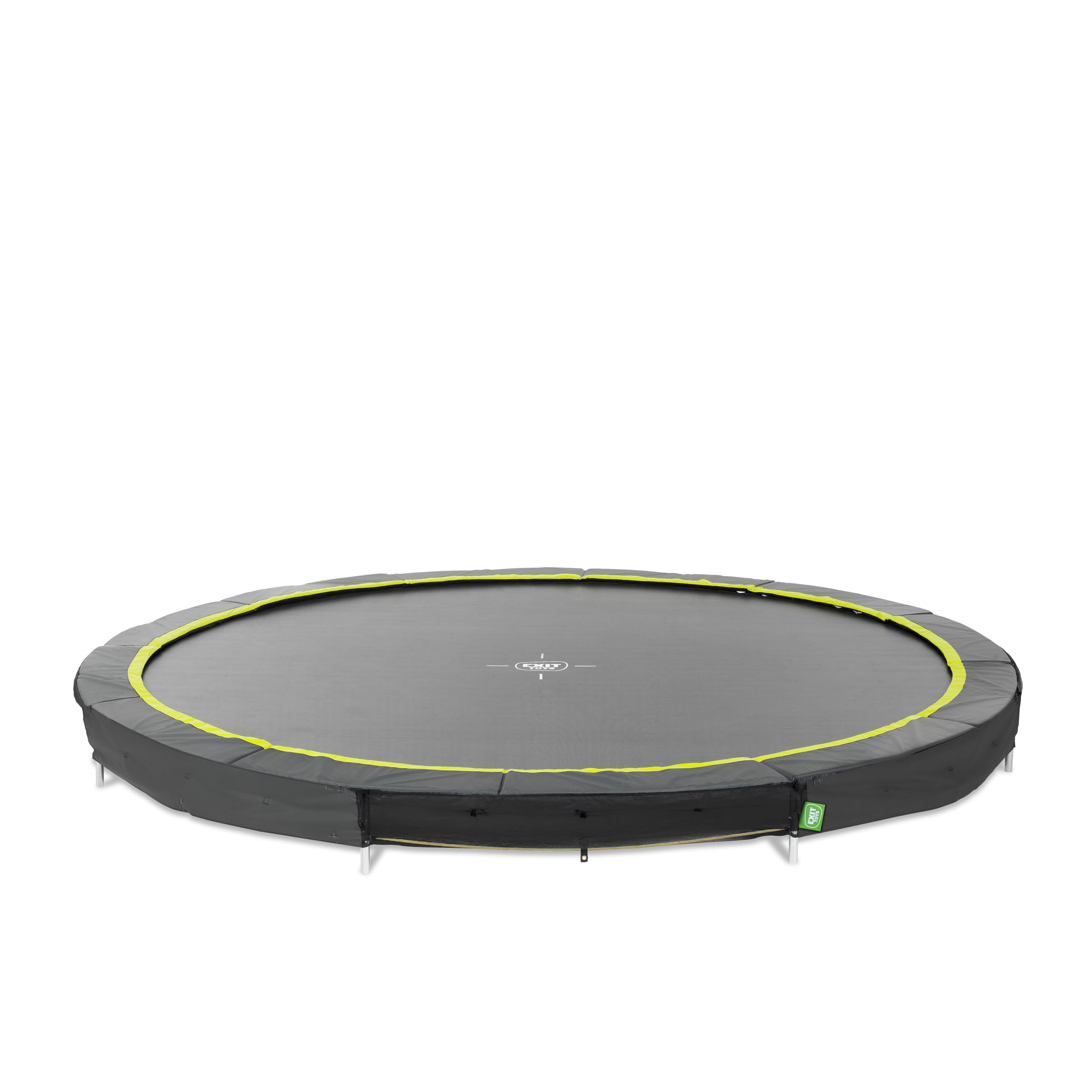 EXIT Toys Silhouette - Trampolín Deportivo para el Suelo, 14 pies, Gran trampolín Redondo enterrado para Exteriores, para Mayores de 14 años, Incluye Sistema de Seguridad para los pies, fácil Acceso,