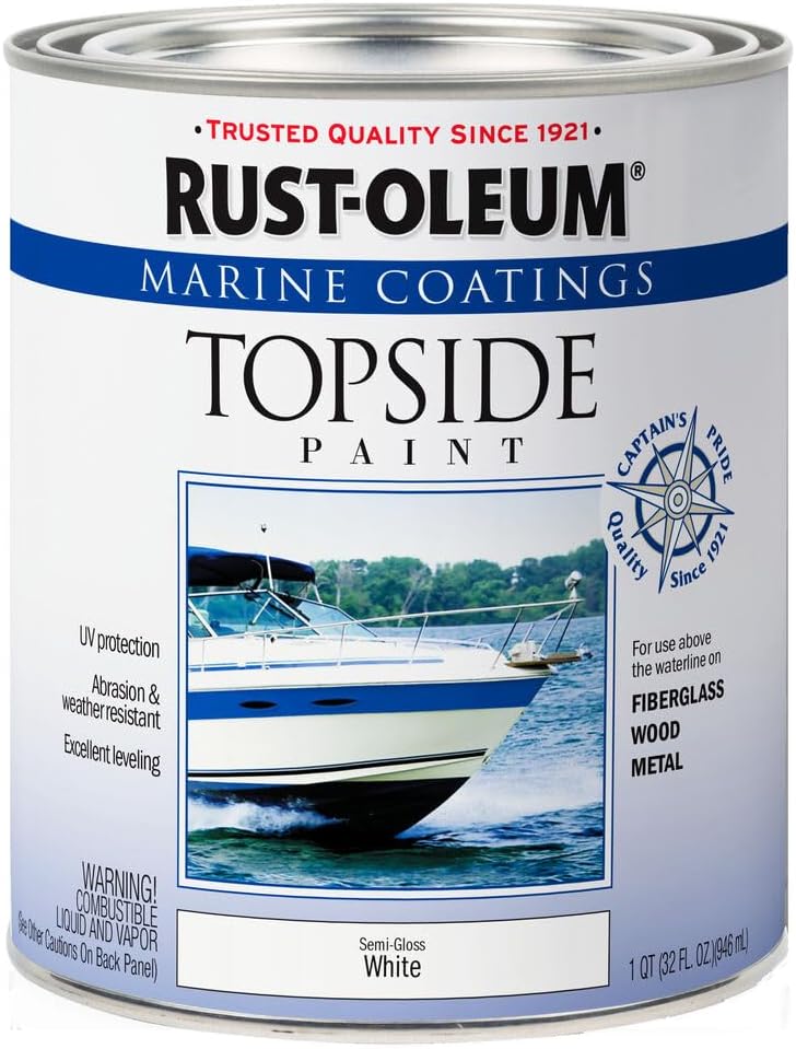 Rust-Oleum Marine Coatings Semi-Gloss White Topside Paint
