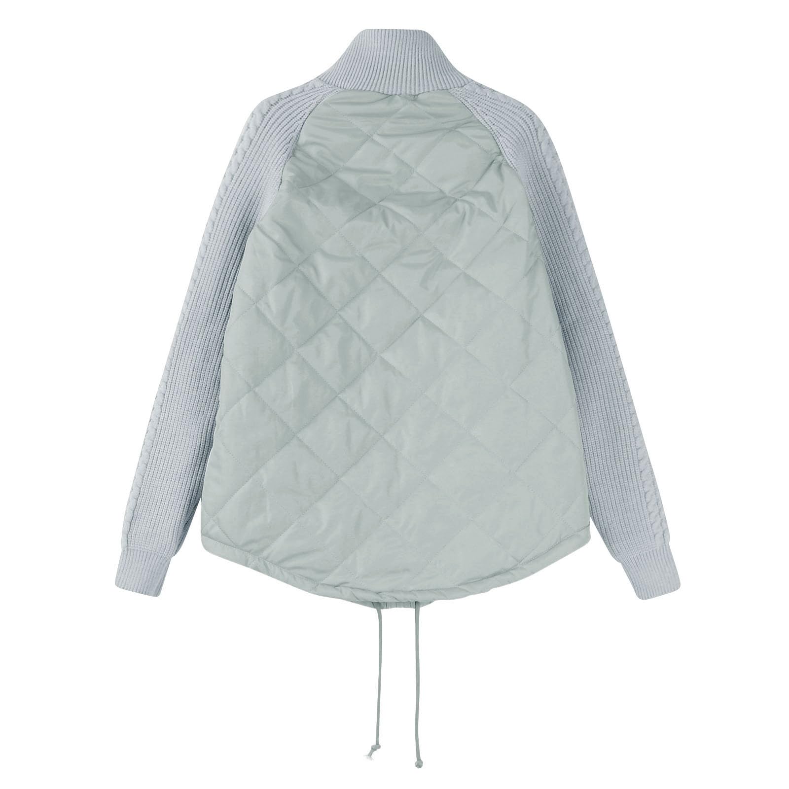 Steppjacke Damen Diamond Quilt Winterjacke Stepp Jacket Hoher Kragen