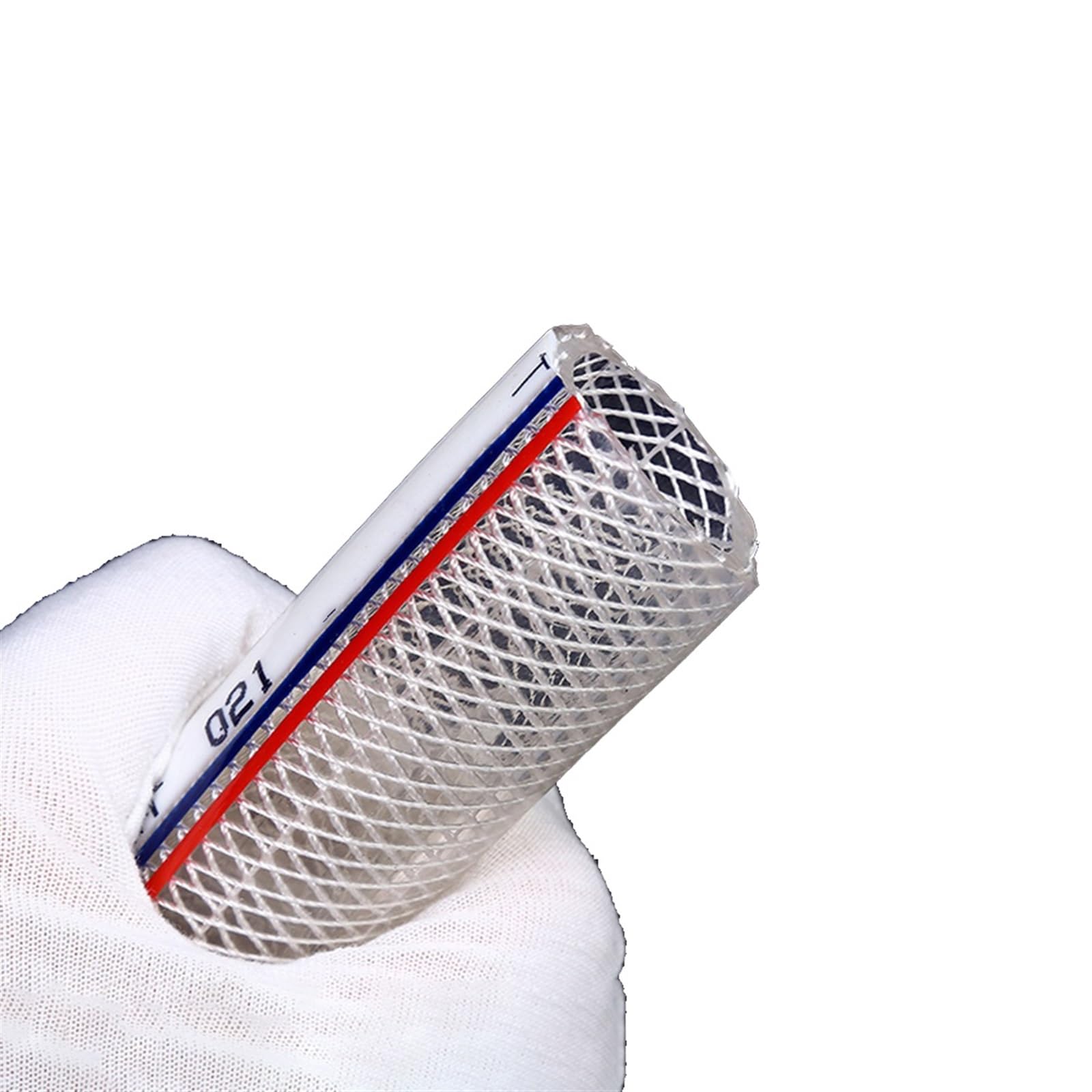 gomma flessibile Tubo flessibile rinforzato con fibra di PVC Tubo di cloruro di polivinile Tubi idraulici trasparenti a rete intrecciata Tubi dell'acqua da 1 metro elastico di drenaggio (Color : ID 3
