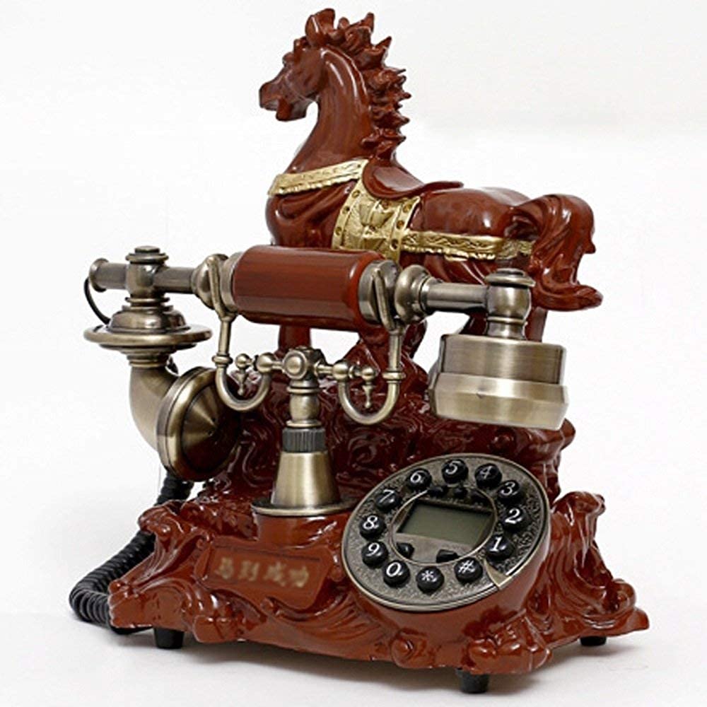 Telefono Antico/Telefoni retrò/Telefono Europeo/Telefono Vintage Telefoni da Ufficio Telefono Arredamento casa Soggiorno/Telefono da scrivania Classico con,Telefono con Filo