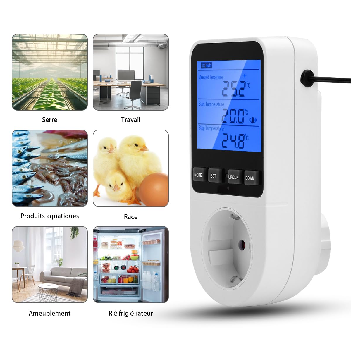 Diyore AC 220 V Régulateur De Tepérature Nuérique Therostat Icro