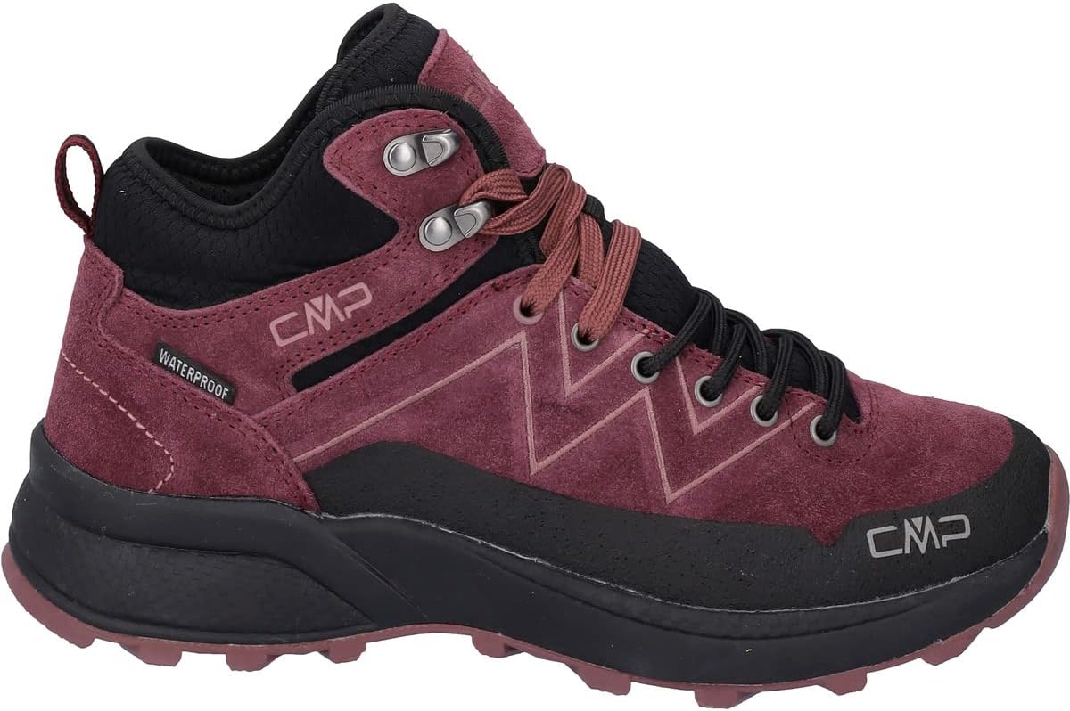 CMP Women's Kaleepso Mid Hiking Shoe Wp Walking, Prugna, 7 US