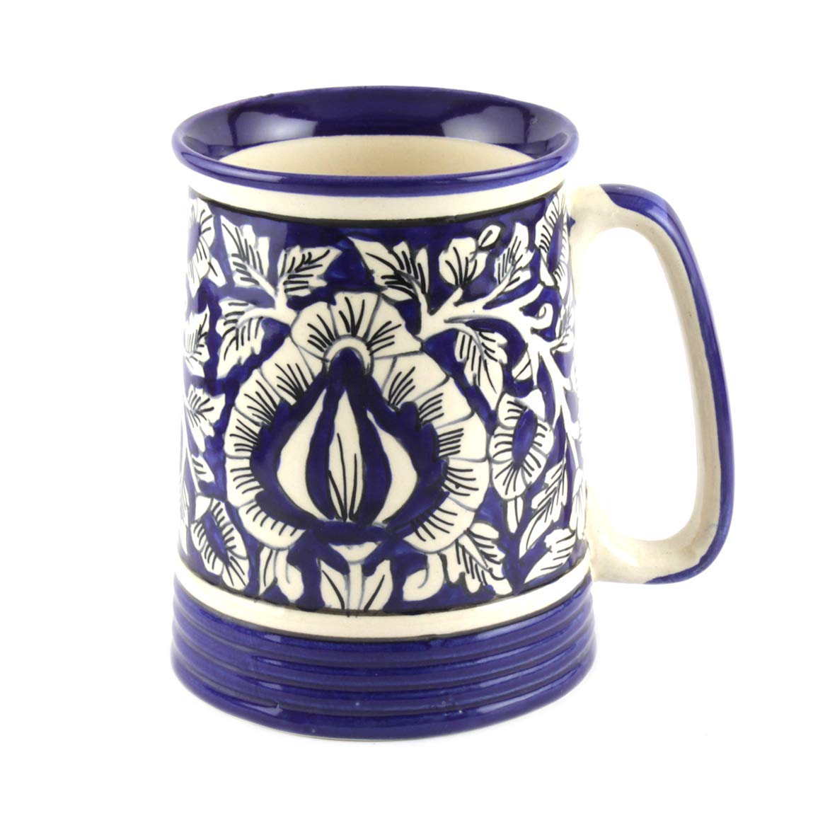 Reyavi Ceramic Beer Mugs - Set of 2 -6