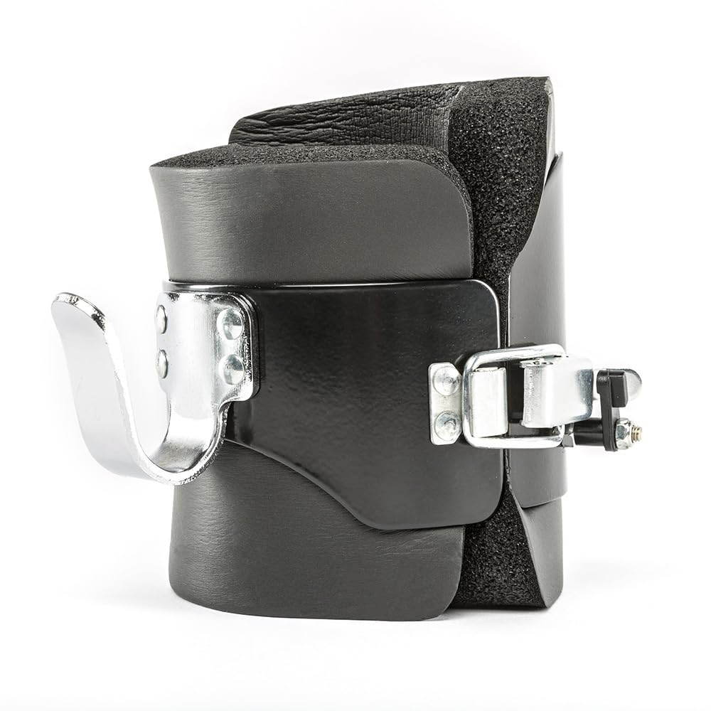 Inversion Boots | Gravity Boots | Hängeschuhe | Trainingsstiefel für Chin Ups | Coretrainer | Bauchtrainer | Verschluss mit zusätzlicher Sicherung | schwarz