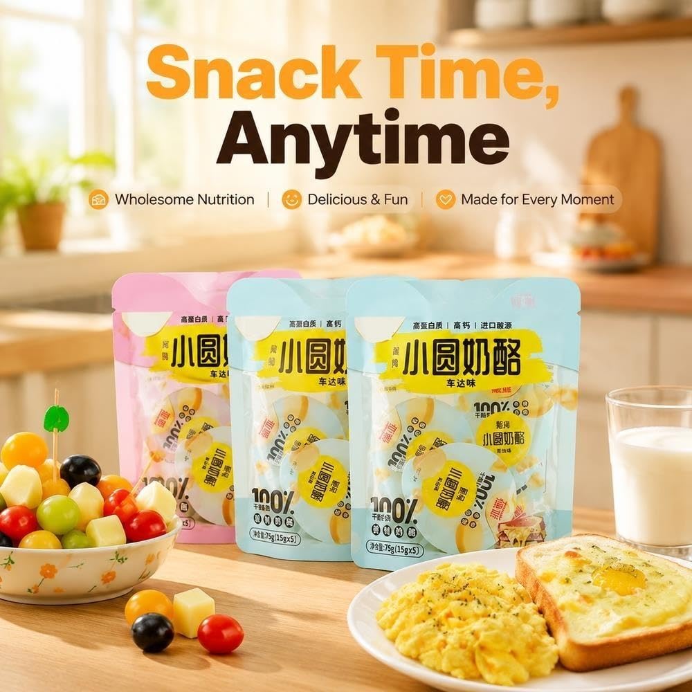 Runde Käsehäppchen mit süßem Geschmack, 75g, 3er-Pack, einzeln