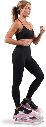 Vista 6 de Sunny Health & Fitness Mini Steppers for Exercise at Home, Stair Step Workout Machine, Full Body Cardio Equipment, with Optional Free SunnyFit App