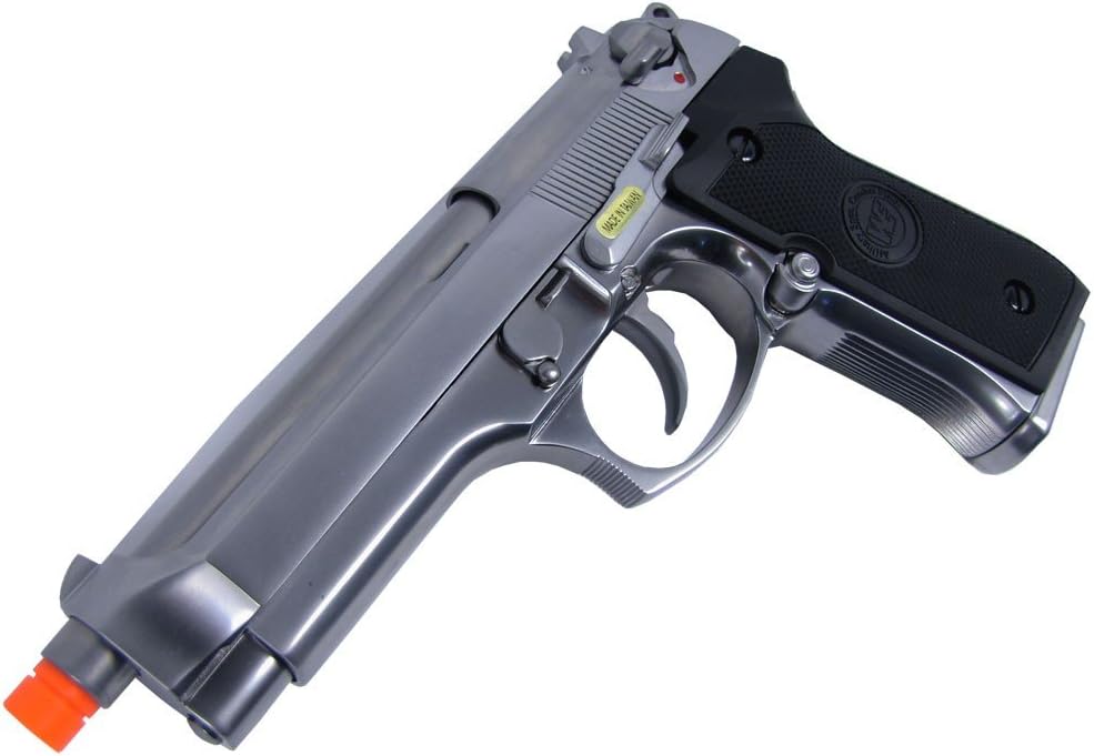 we m92 gas/co2 blowback full metal - silver by we(Airsoft Gun)