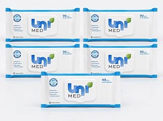 Uni MED Islak Mendil 90 Yaprak Kapaklı 5'li Paket 